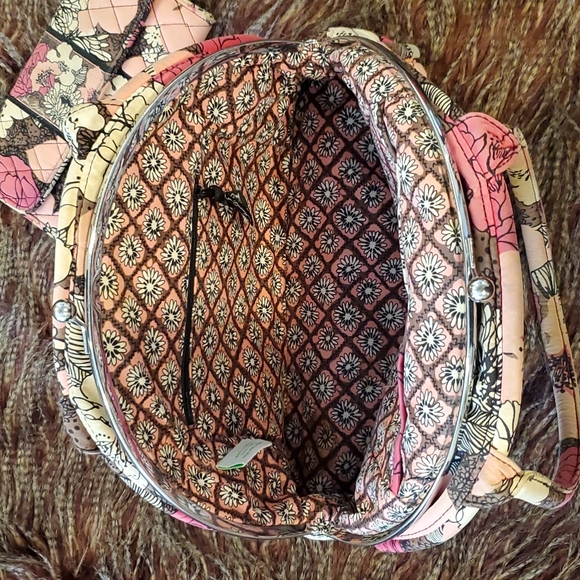 Vera Bradley Mocha Rouge Purse/Wallet - Picture 7 of 13